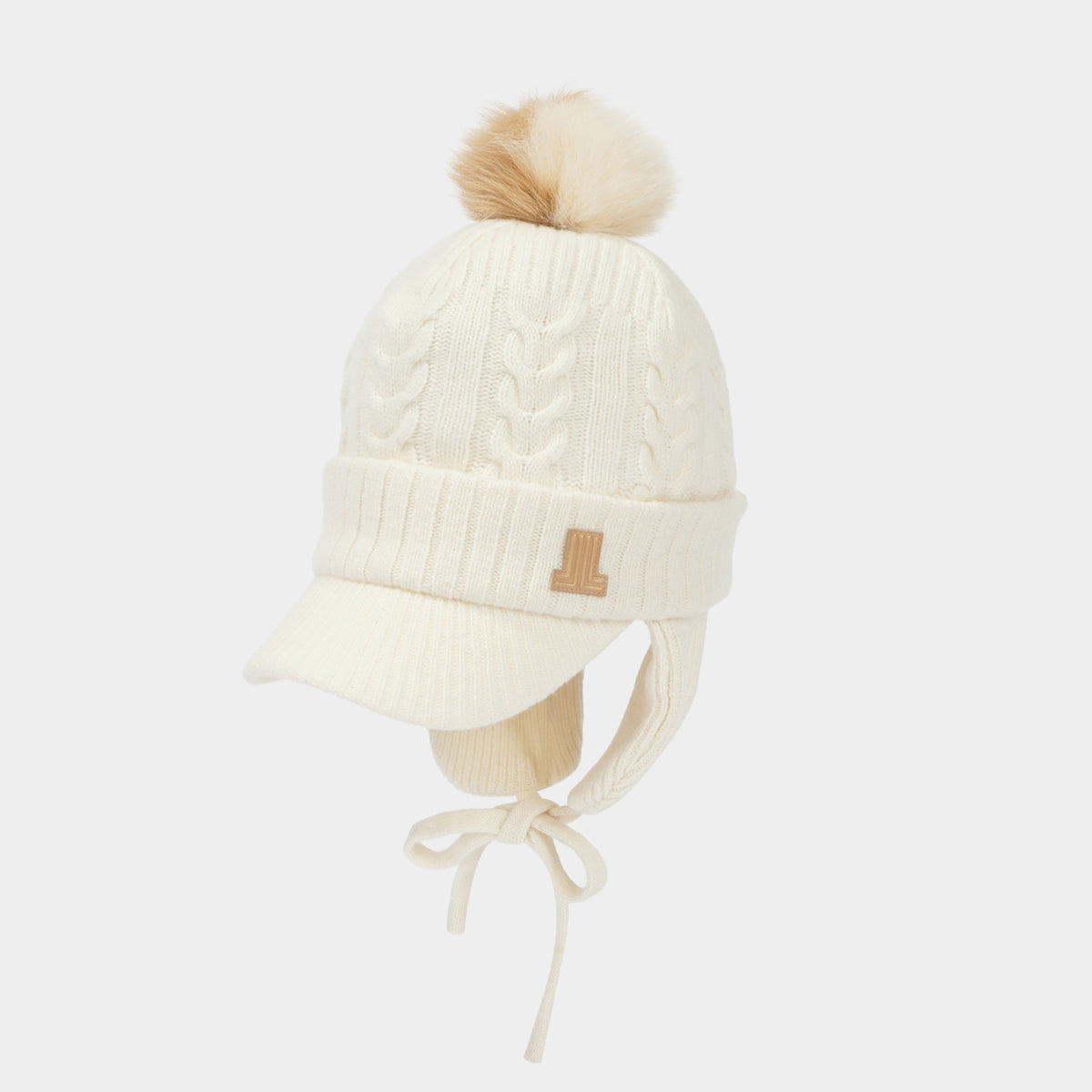 Women's Knit Hat - Ivory - Erthe Golf