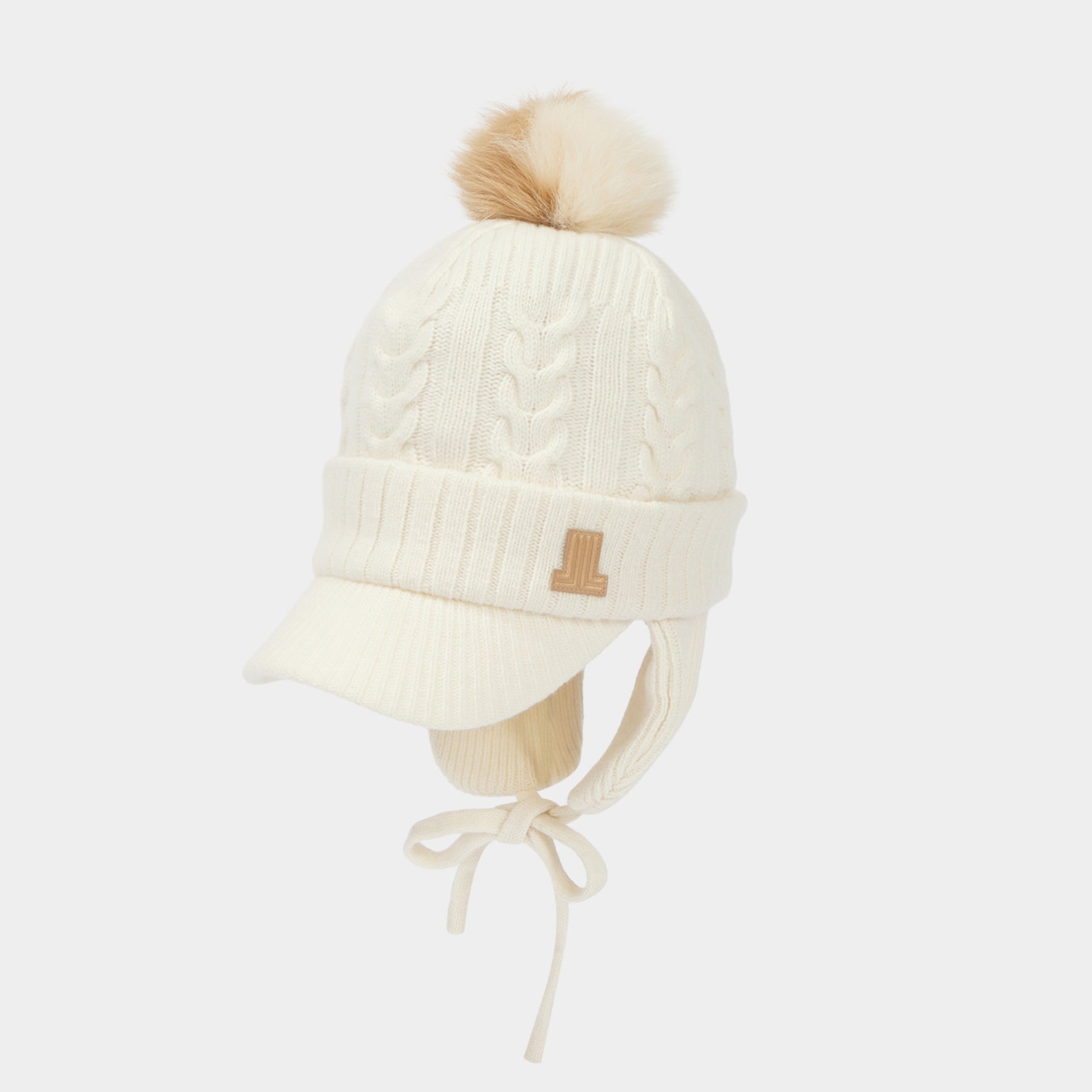 Women's Knit Hat - Ivory - Erthe Golf