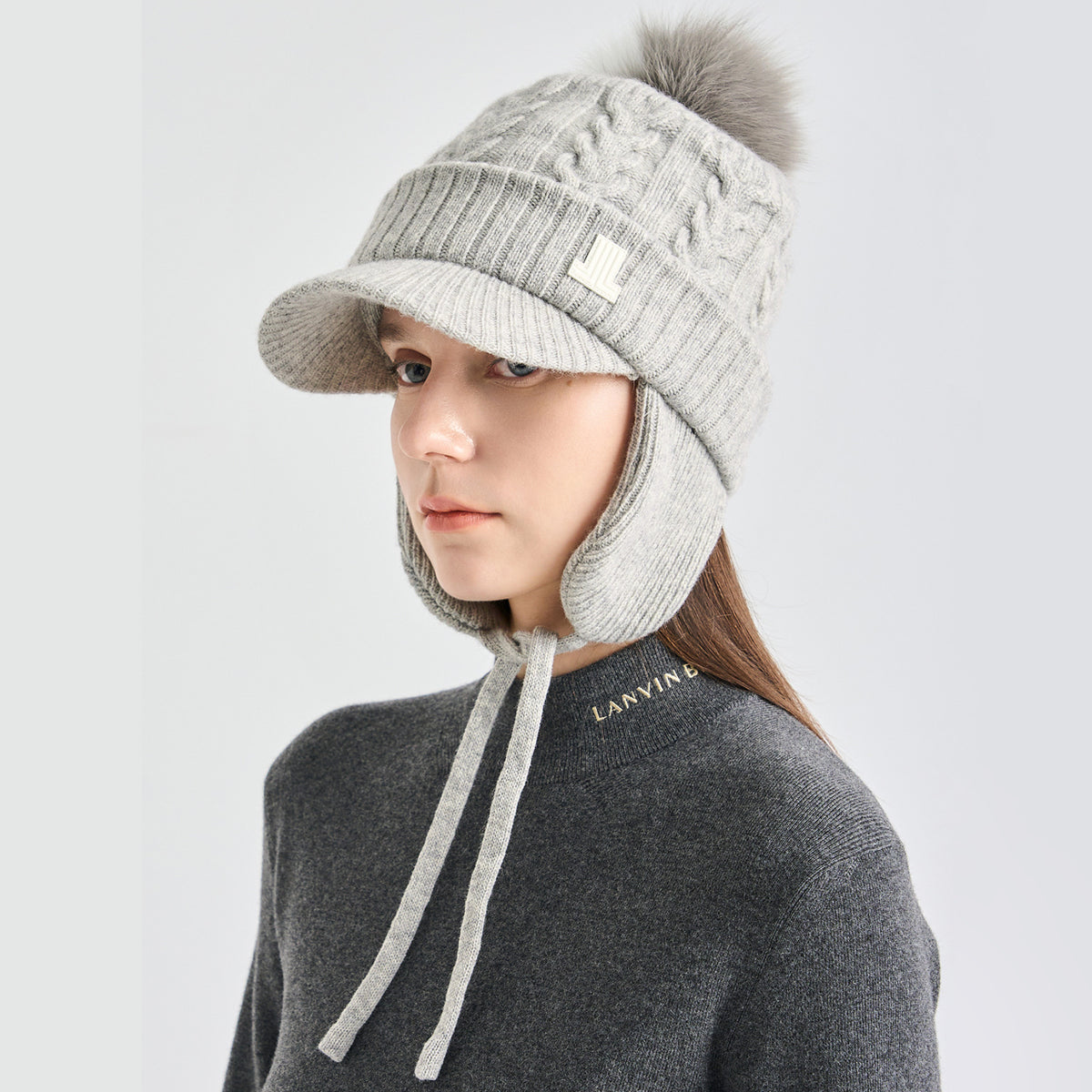Women's Knit Hat - Gray - Erthe Golf