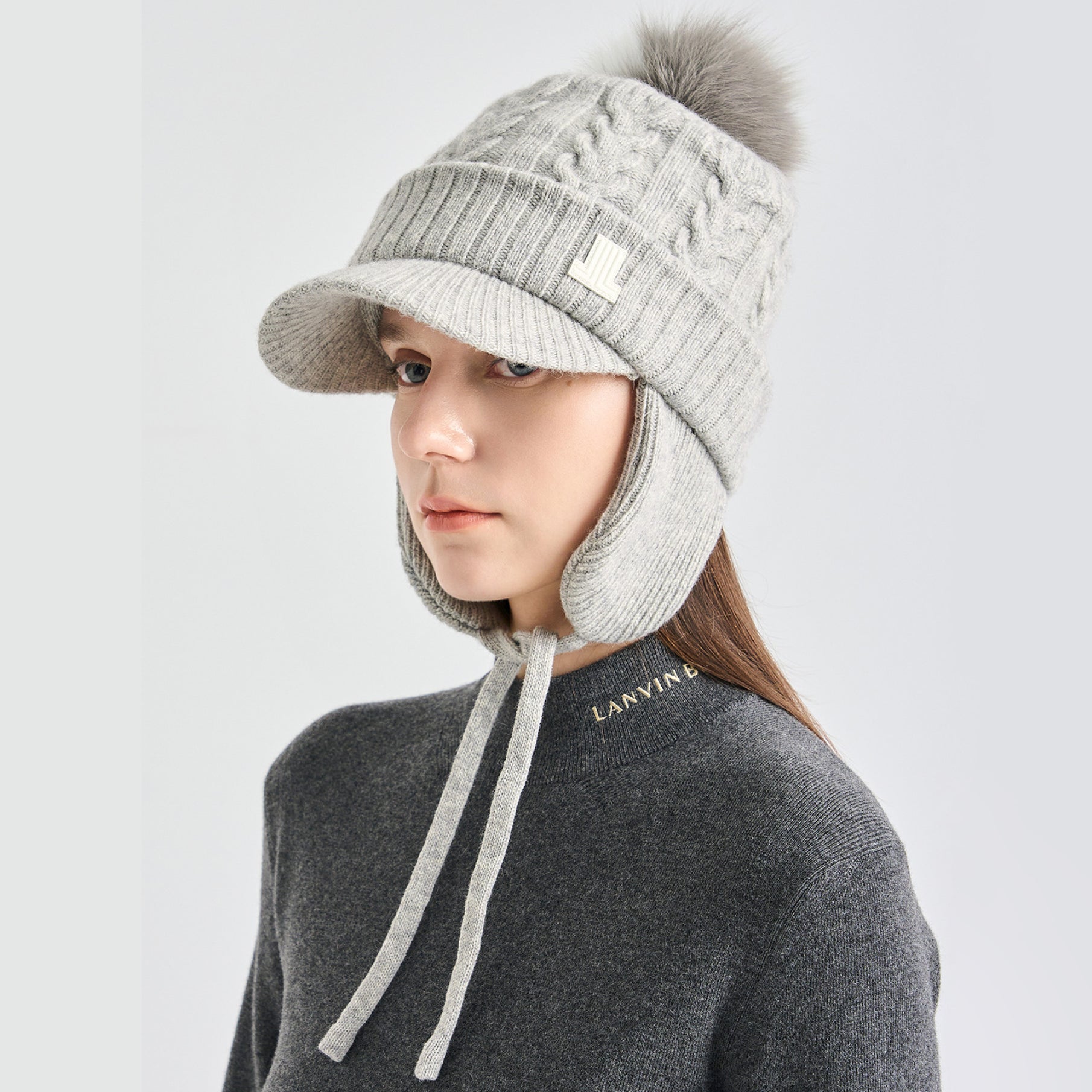 Women's Knit Hat - Gray - Erthe Golf