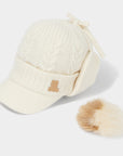 Women's Knit Hat - Ivory - Erthe Golf