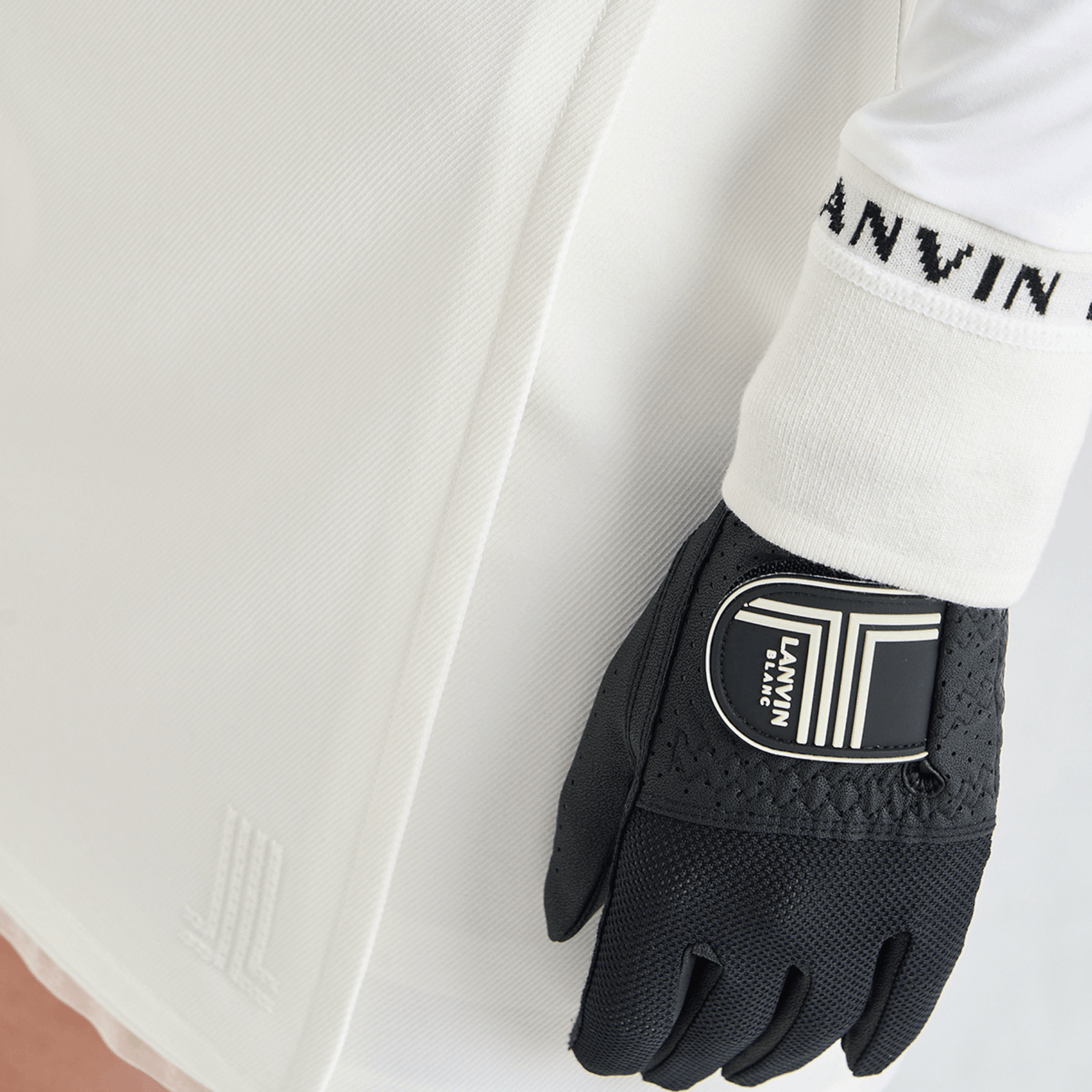 Women's Stretch Panel Mini Skirt - Off White - Erthe Golf