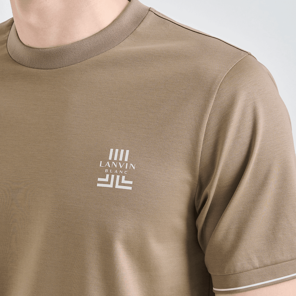 Men's Contrast Trim Top - Sepia - Erthe Golf