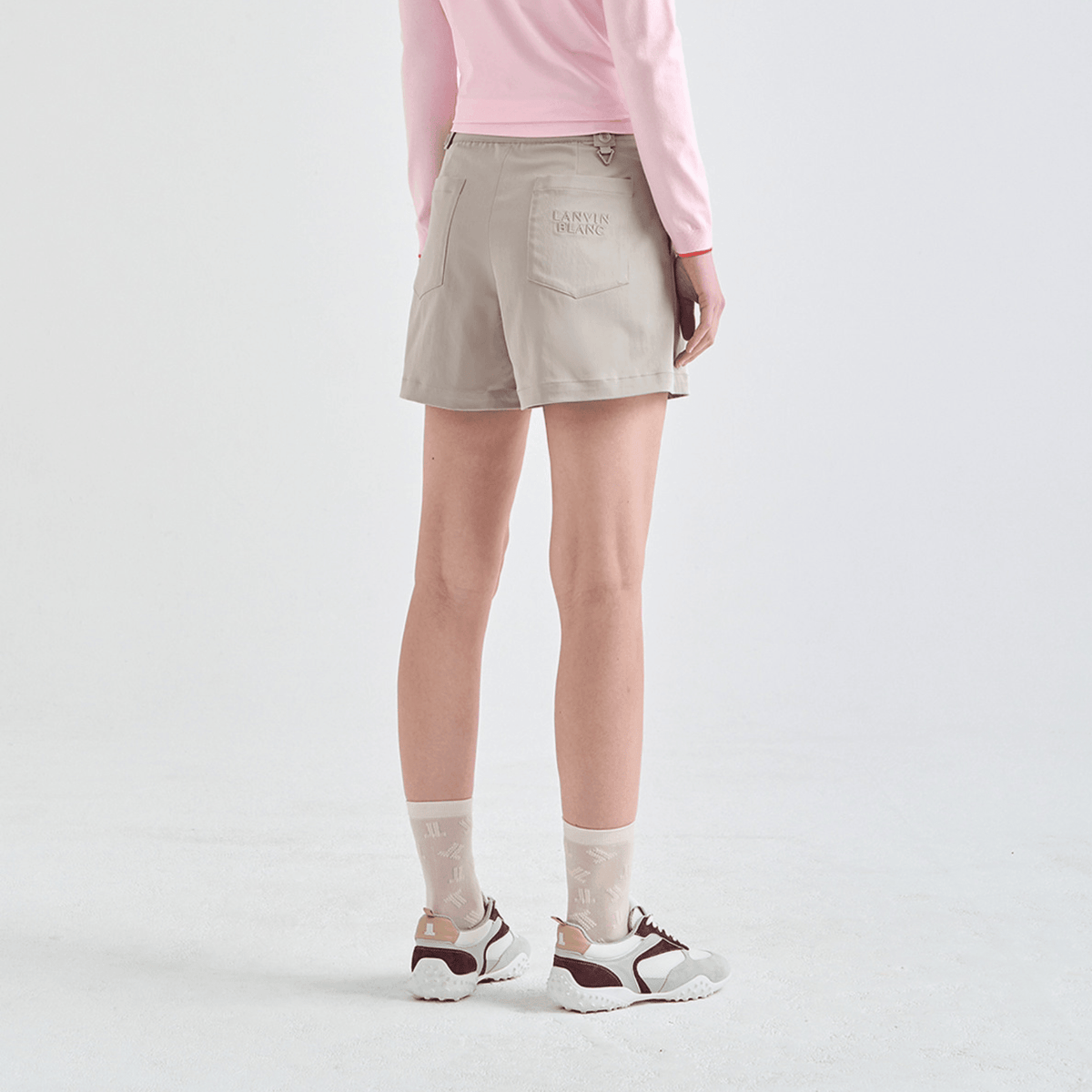 Women's Back - Banding Shorts - Warm Grey - Erthe Golf