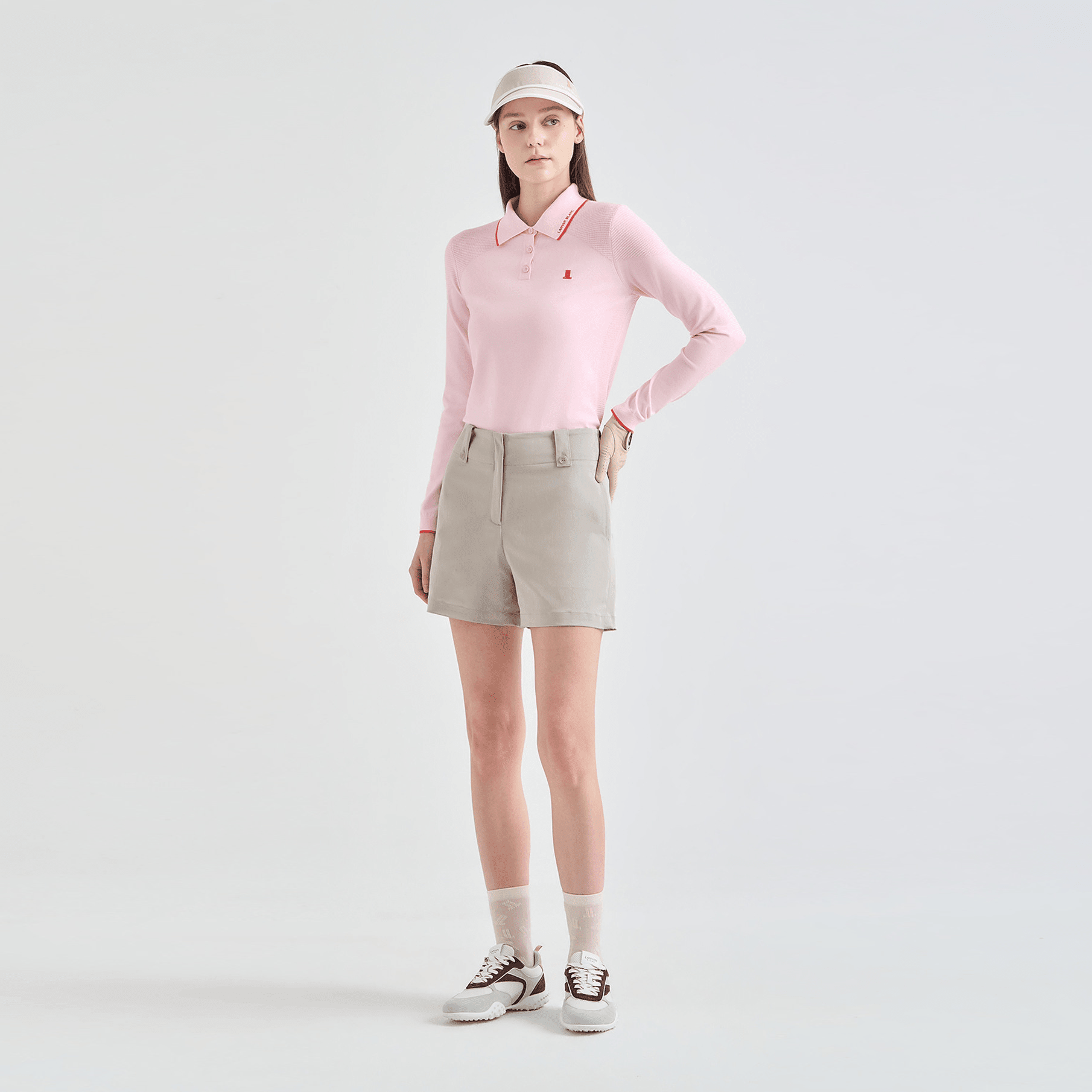 Women's Back - Banding Shorts - Warm Grey - Erthe Golf