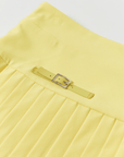 Women's Pleated Skirt - Yellow - Erthe Golf