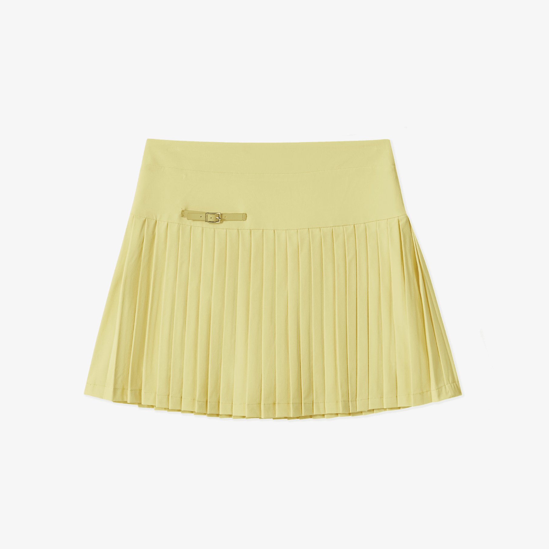 Women's Pleated Skirt - Yellow - Erthe Golf