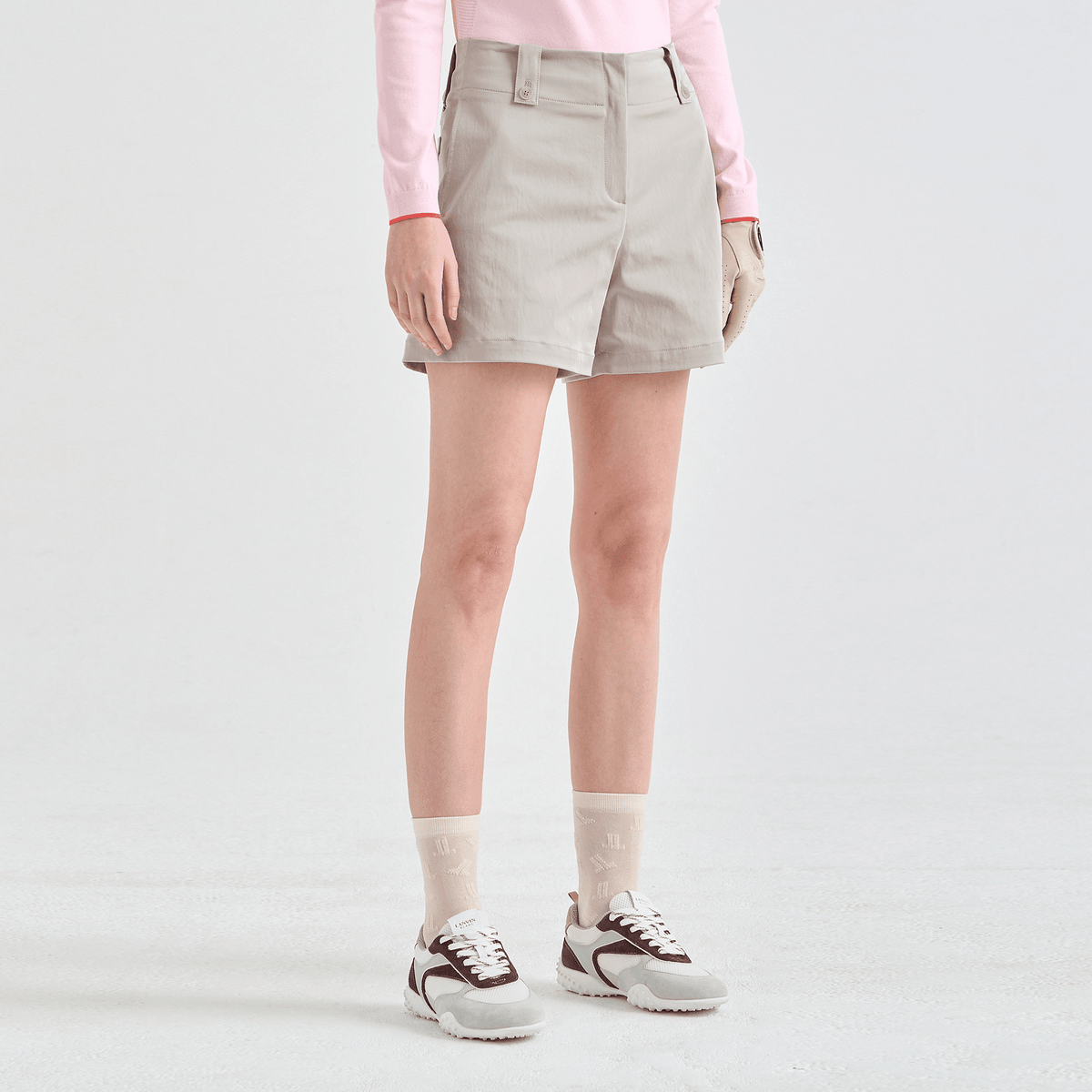 Women's Back - Banding Shorts - Warm Grey - Erthe Golf