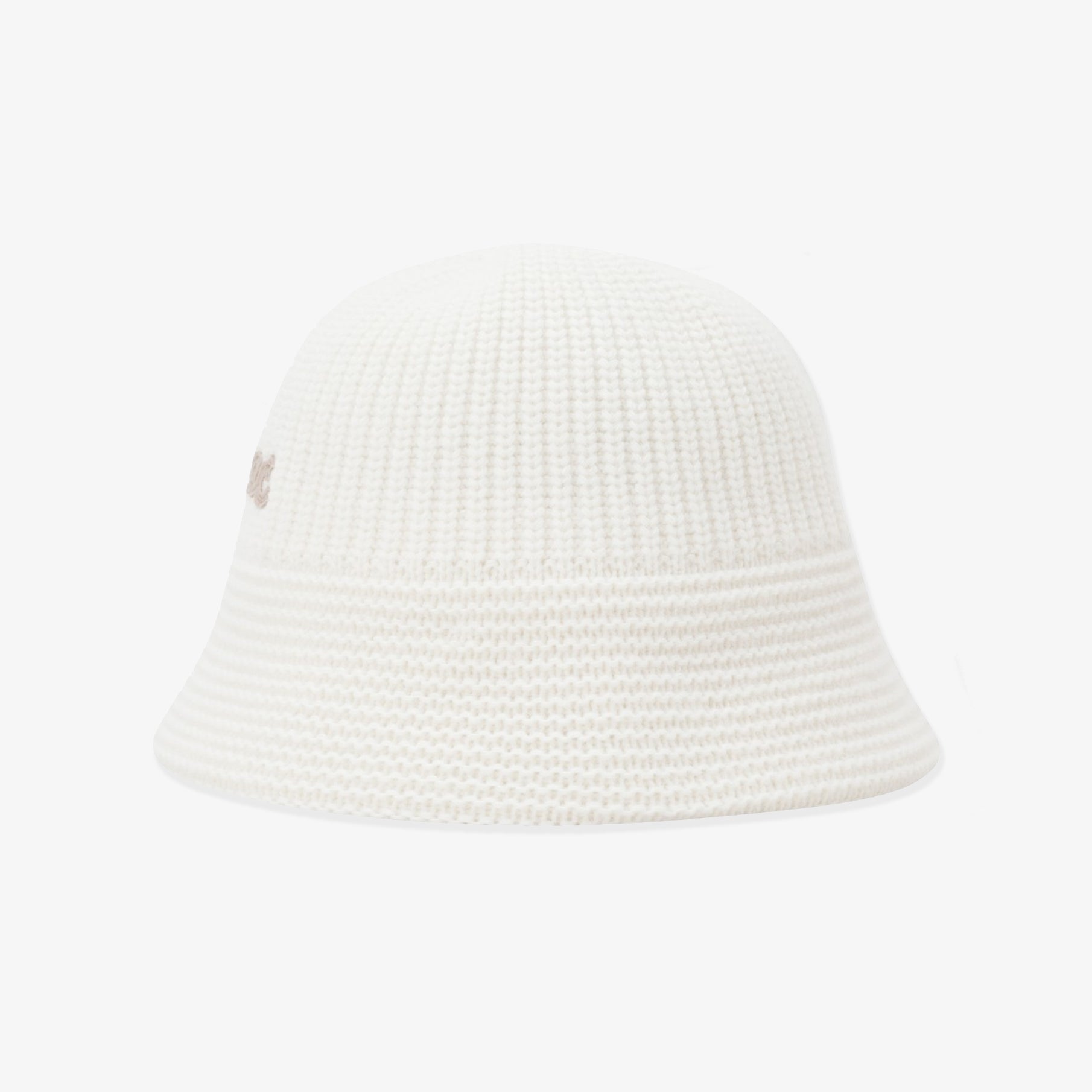 Handmade Knit Popcorn Style White Bucket Hat Popcorn Hat – Honeycomb Knits main image 2