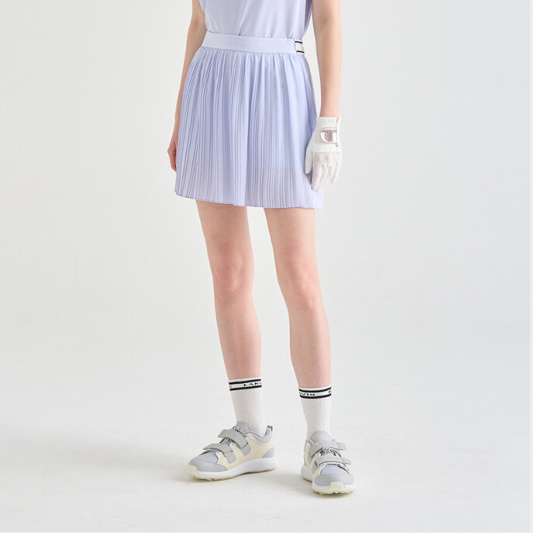 Women's Pleated Skirt - Light Blue - Erthe Golf