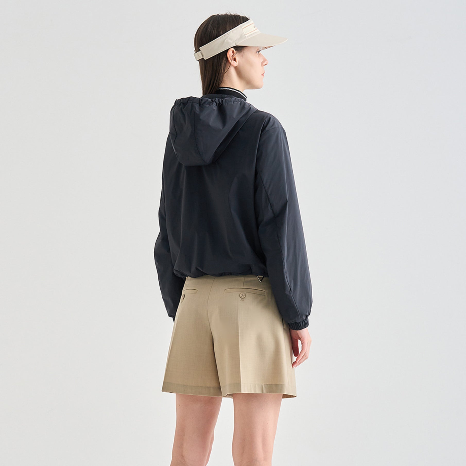 Women's Hooded Jumper - Black - Erthe Golf