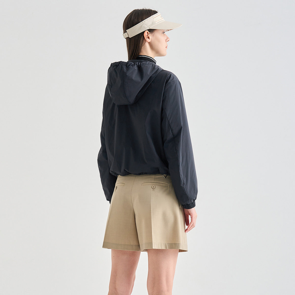 Women's Hooded Jumper - Black - Erthe Golf