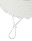 Women's Distressed Bucket Hat - Ivory - Erthe Golf
