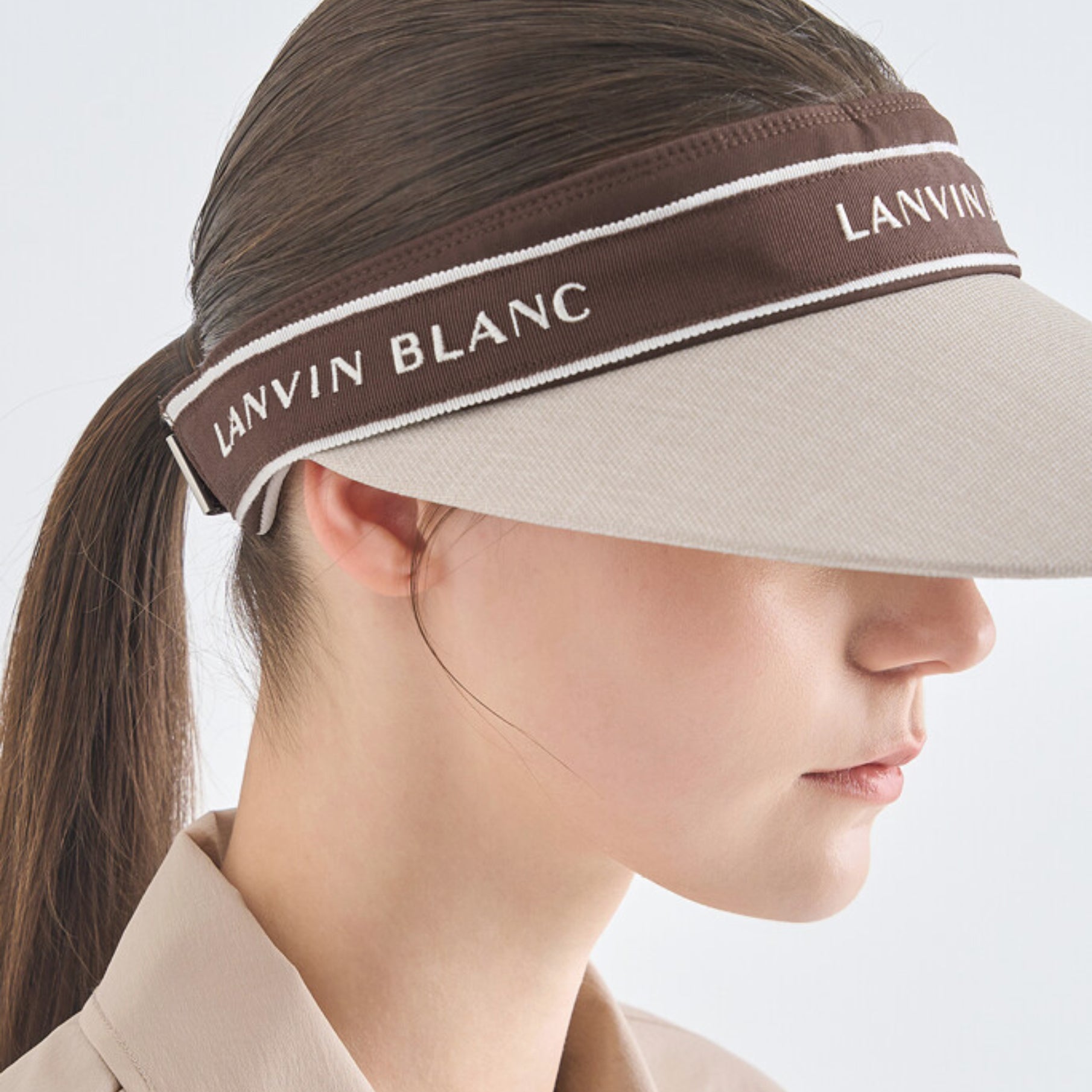 Logo Sun Visor - Sepia Beige - Erthe Golf