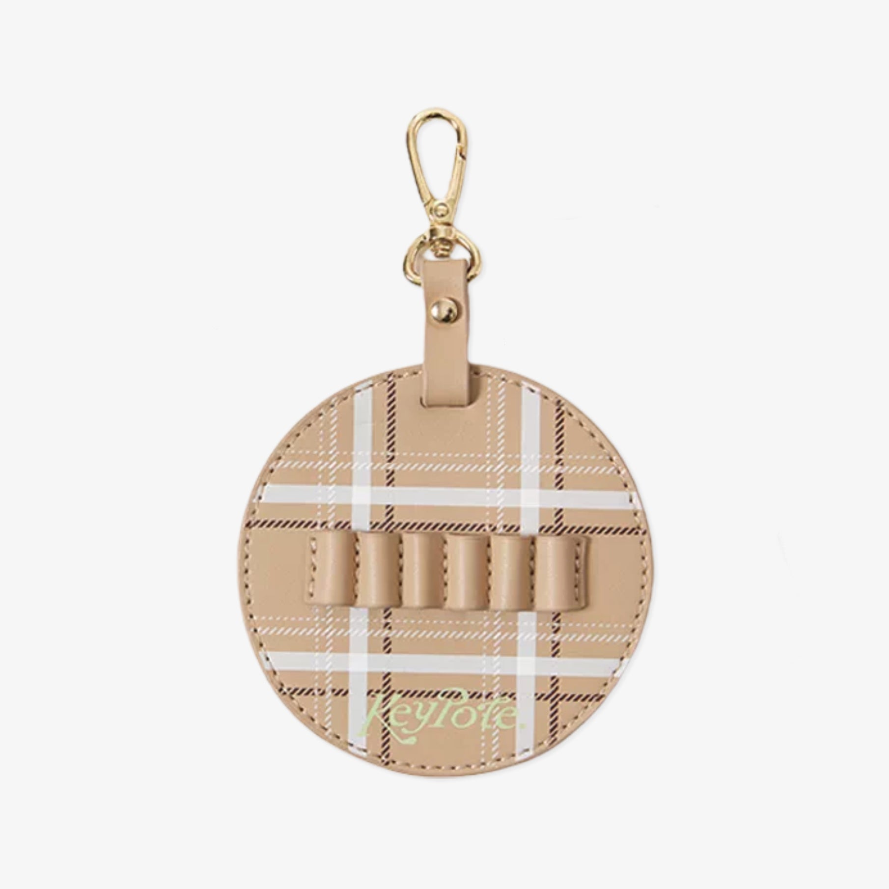 Women's Checkered Tee Holder - Khaki - Erthe Golf