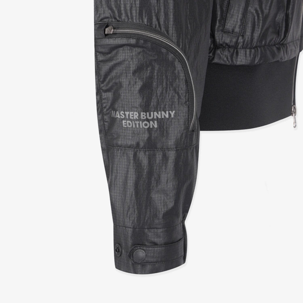Women's Glossy Sleeve Jacket - Black - Erthe Golf