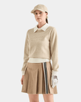 Women's Sweater - Camel - Erthe Golf