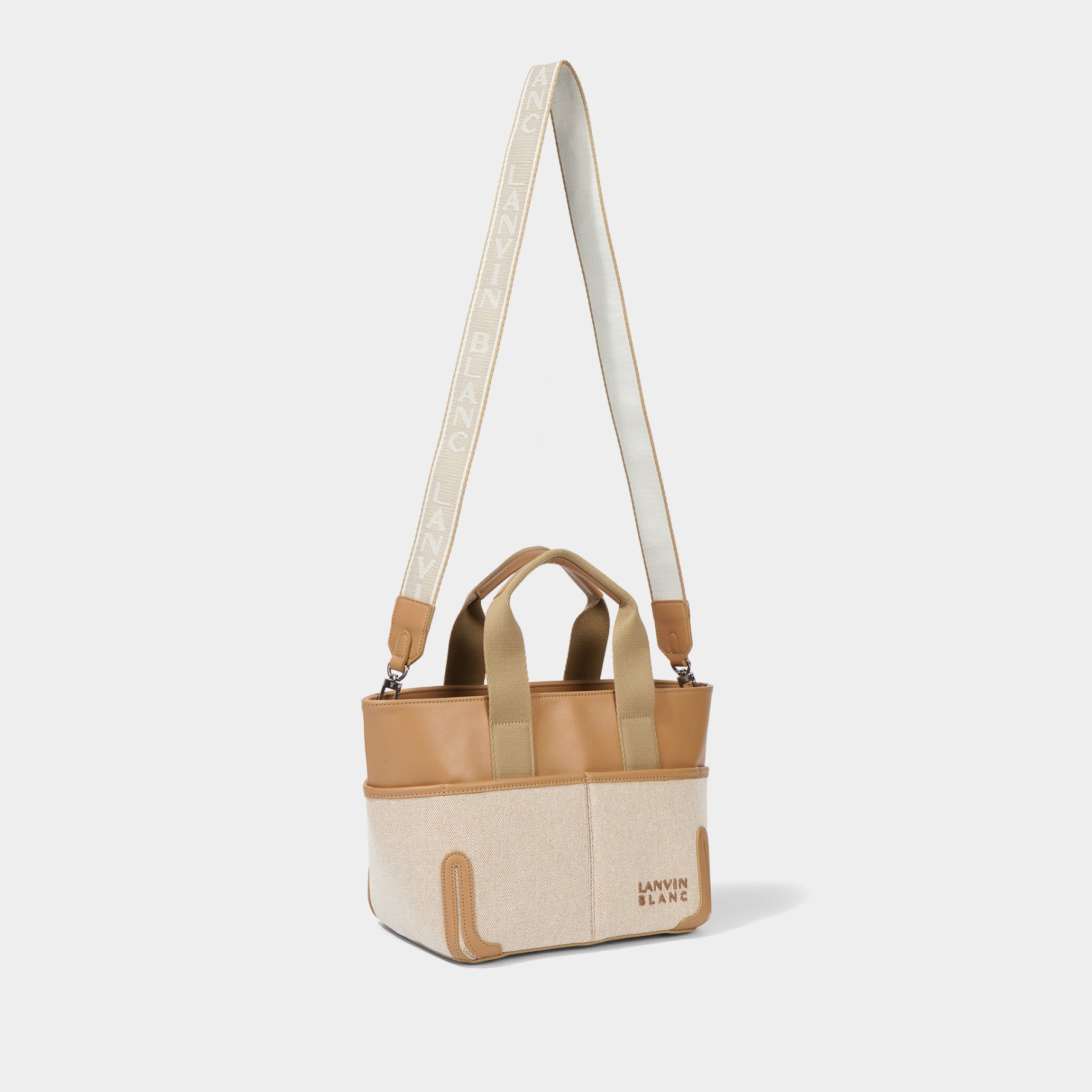 Lanvin Blanc Women's Two-Way Bag - Beige | Erthe Golf