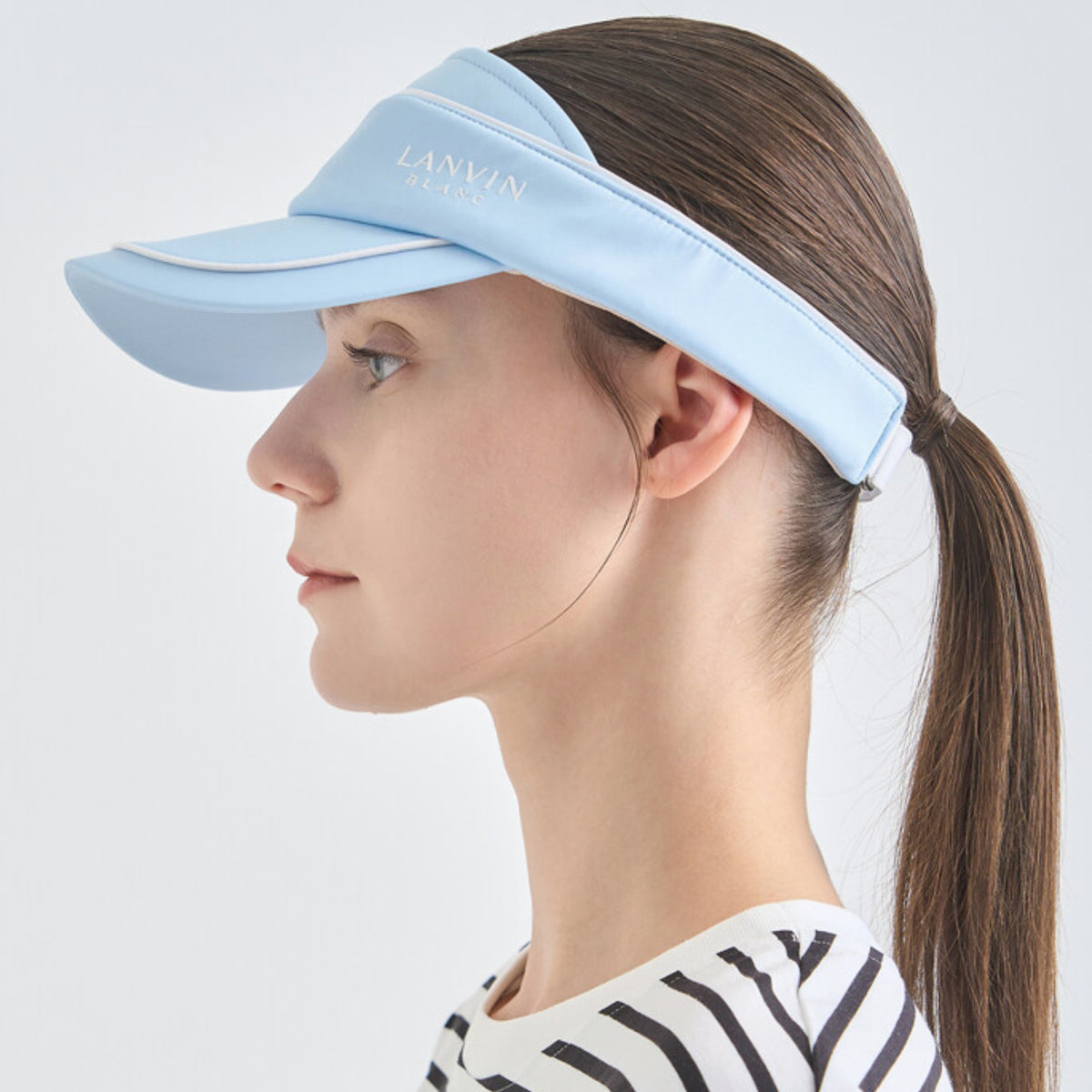 Piping Clip On Sun Visor - Light Blue - Erthe Golf