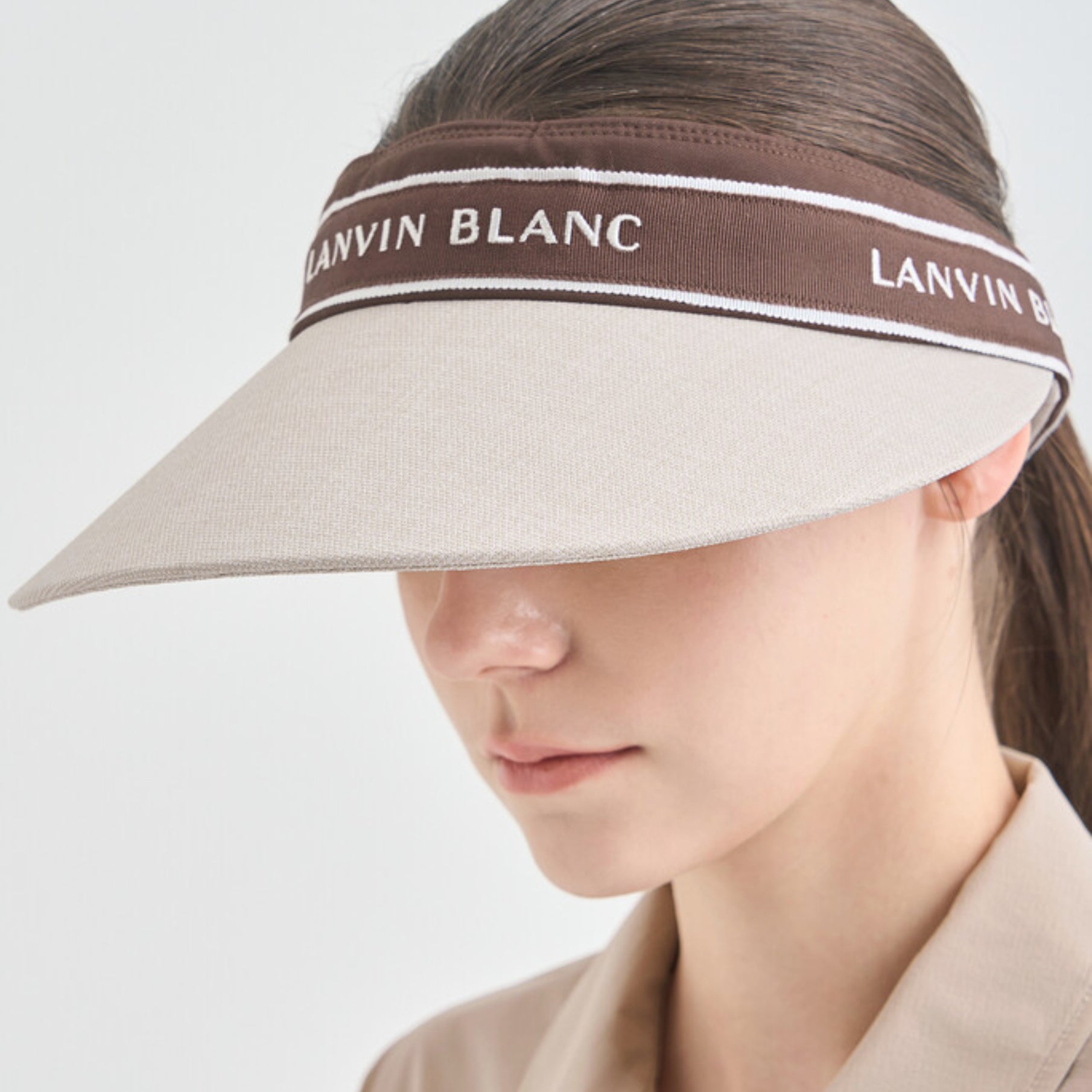 Logo Sun Visor - Sepia Beige - Erthe Golf