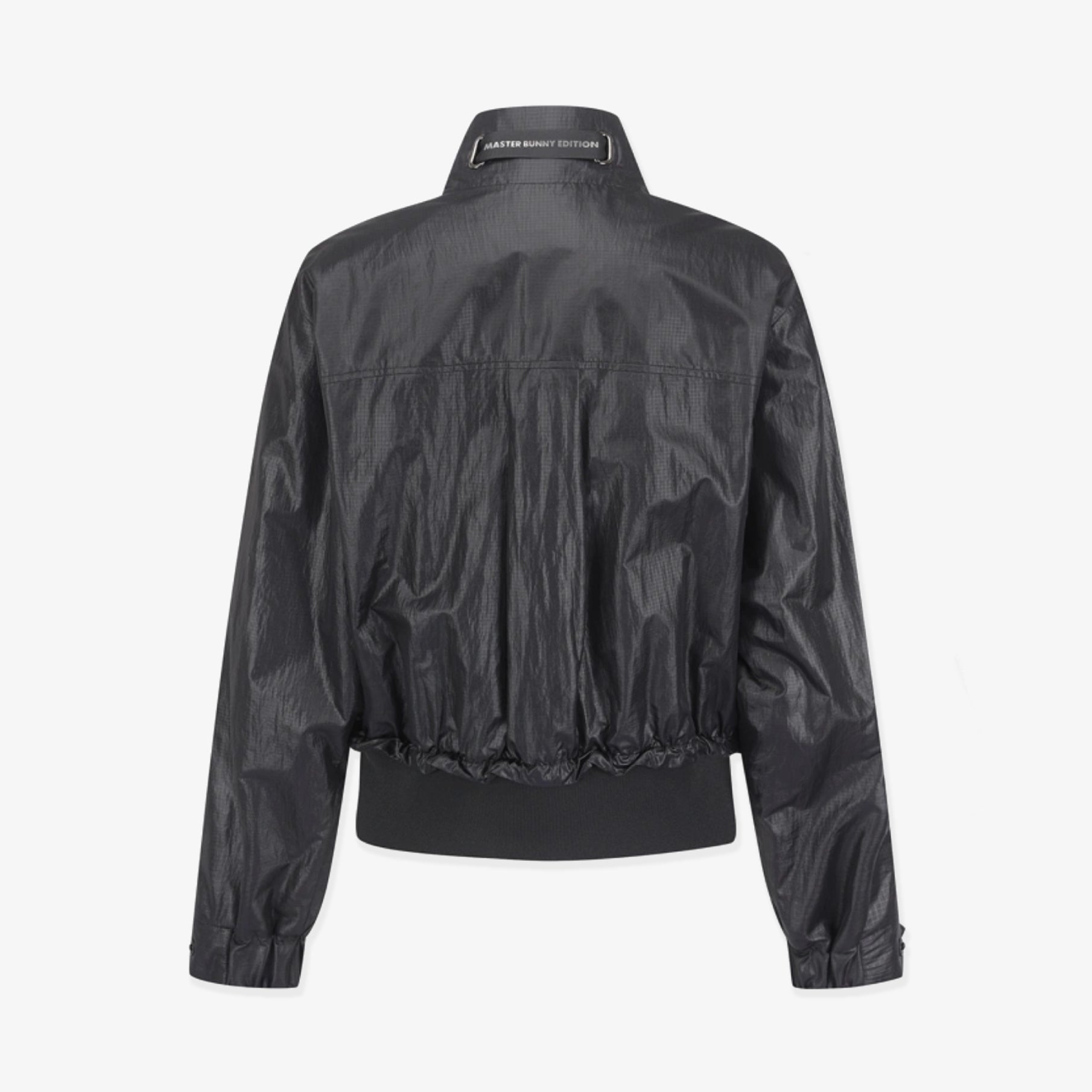 Women's Glossy Sleeve Jacket - Black - Erthe Golf