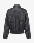 Women's Glossy Sleeve Jacket - Black - Erthe Golf