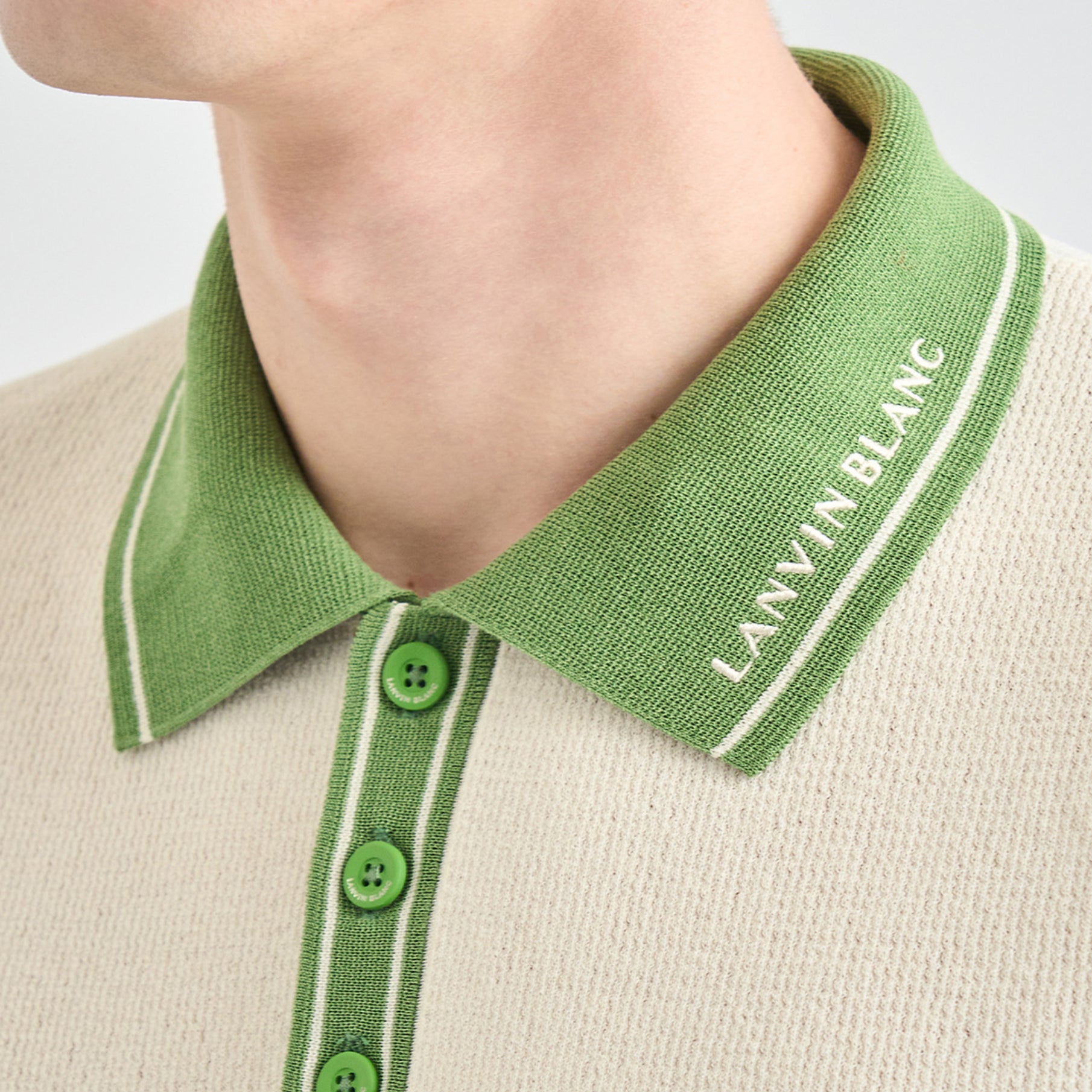 Men's Knit Top - Ivory - Erthe Golf