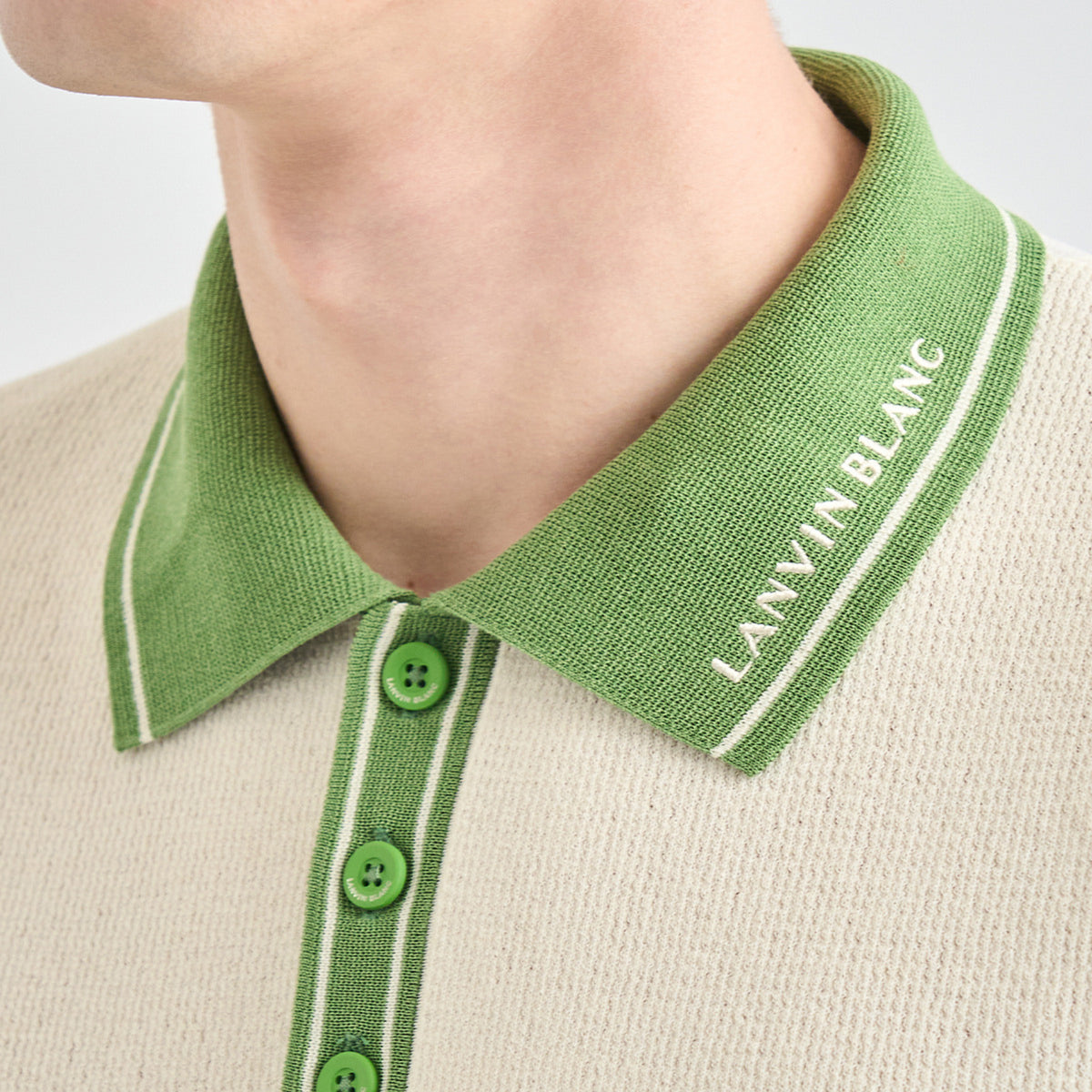 Men's Knit Top - Ivory - Erthe Golf