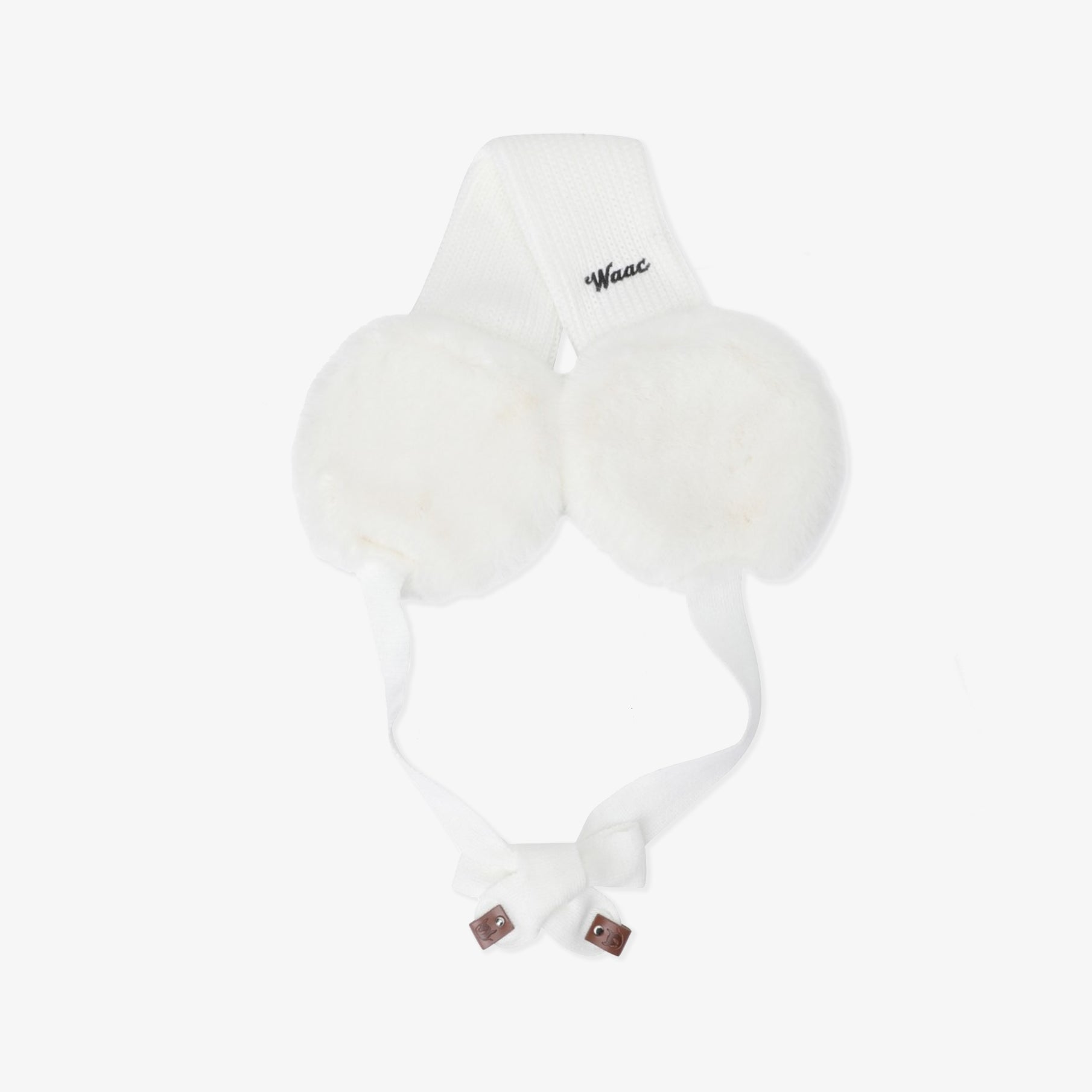 Women's Fur Ear Warmer - White - Erthe Golf