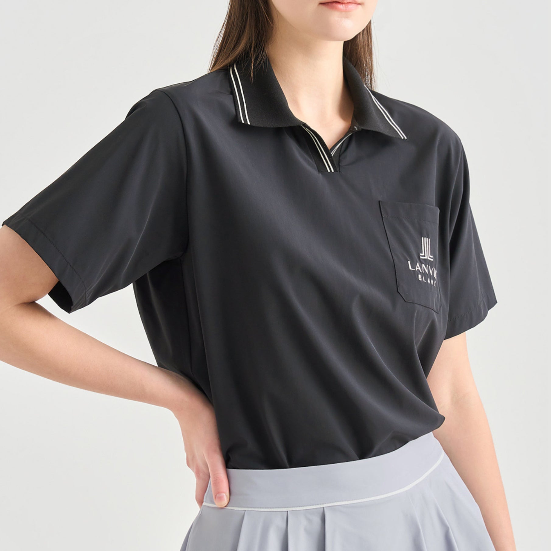Women's Top - Black - Erthe Golf
