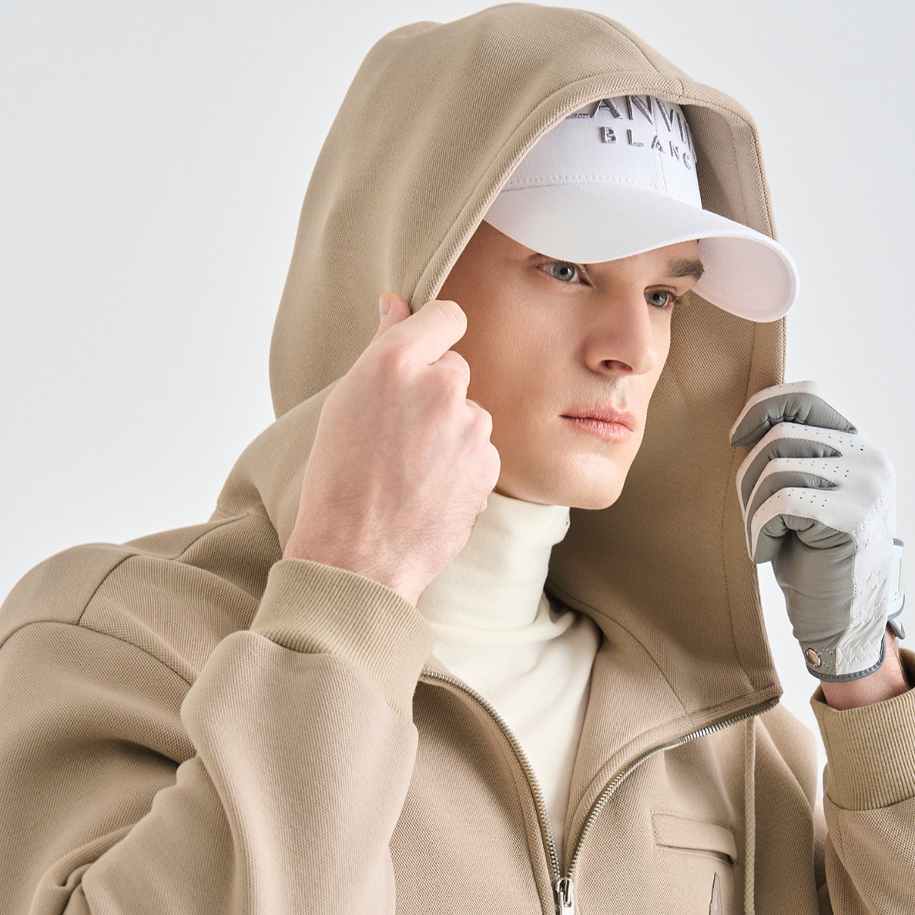 Men's Jumper - Sepia Beige - Erthe Golf