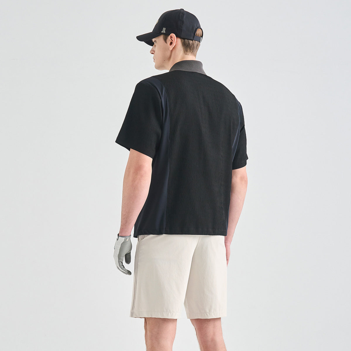 Men's Half Sleeve Top - Black - Erthe Golf