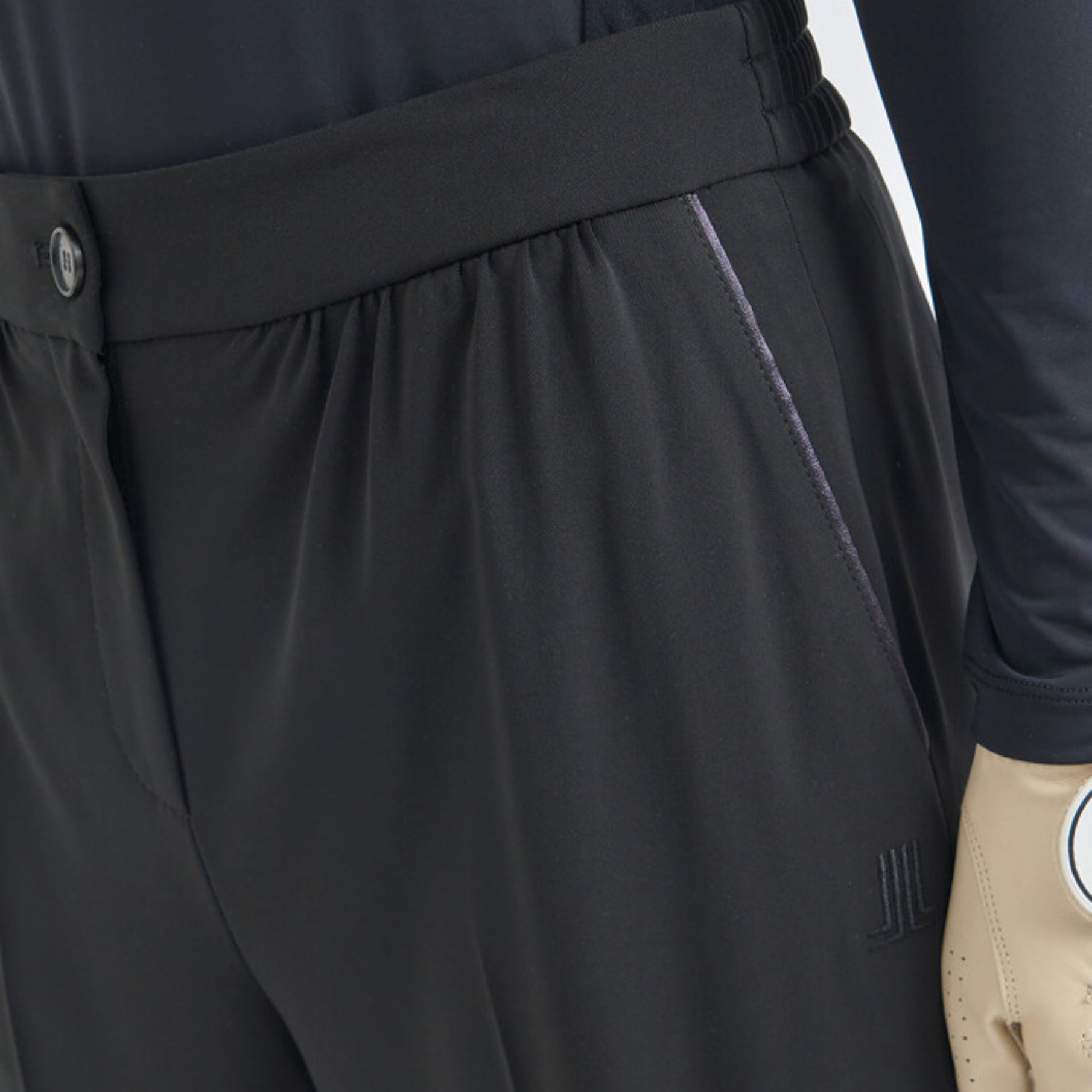 Women's Wide - Leg Stretch Pants - Black - Erthe Golf