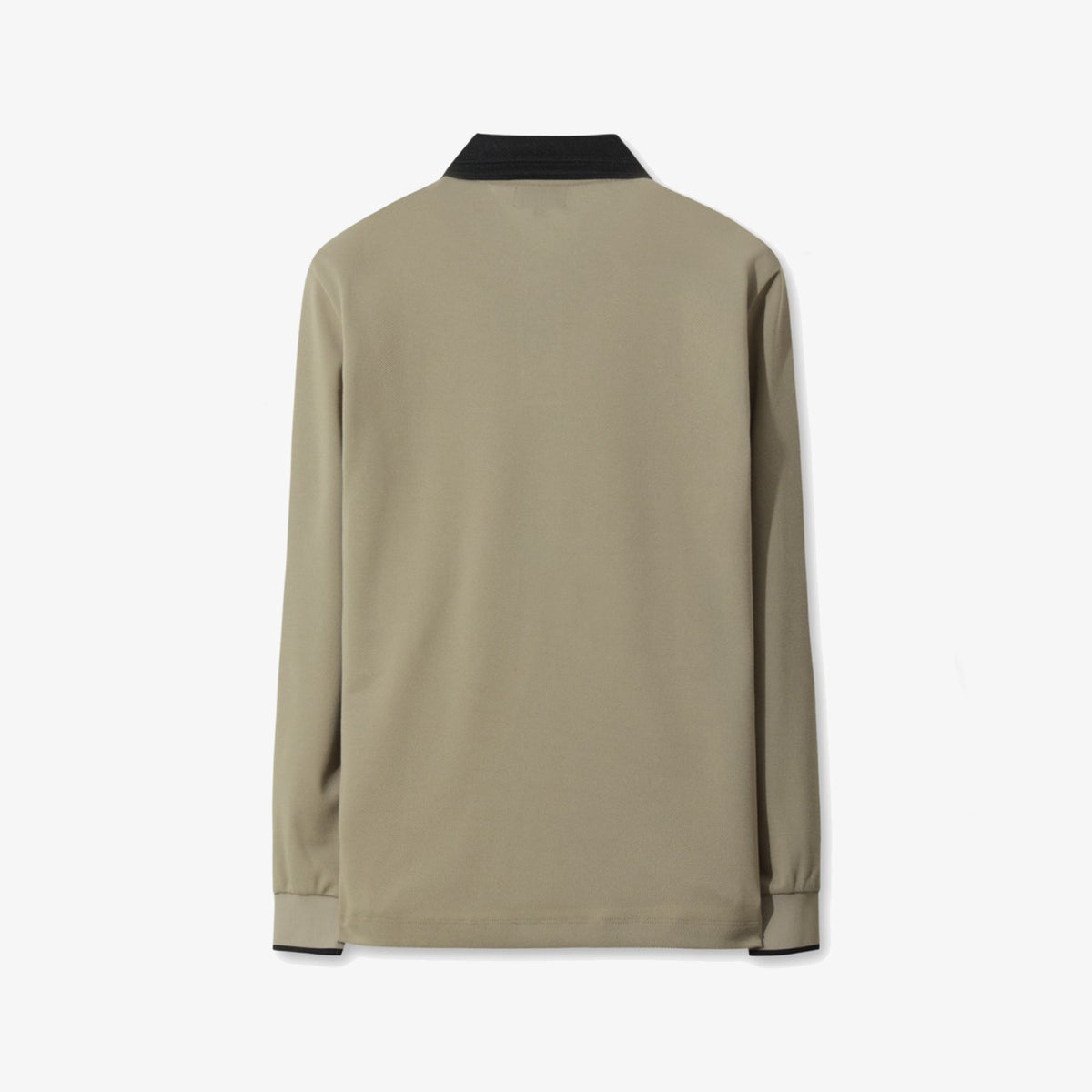 Men's Ribbed Collar Polo - Beige - Erthe Golf