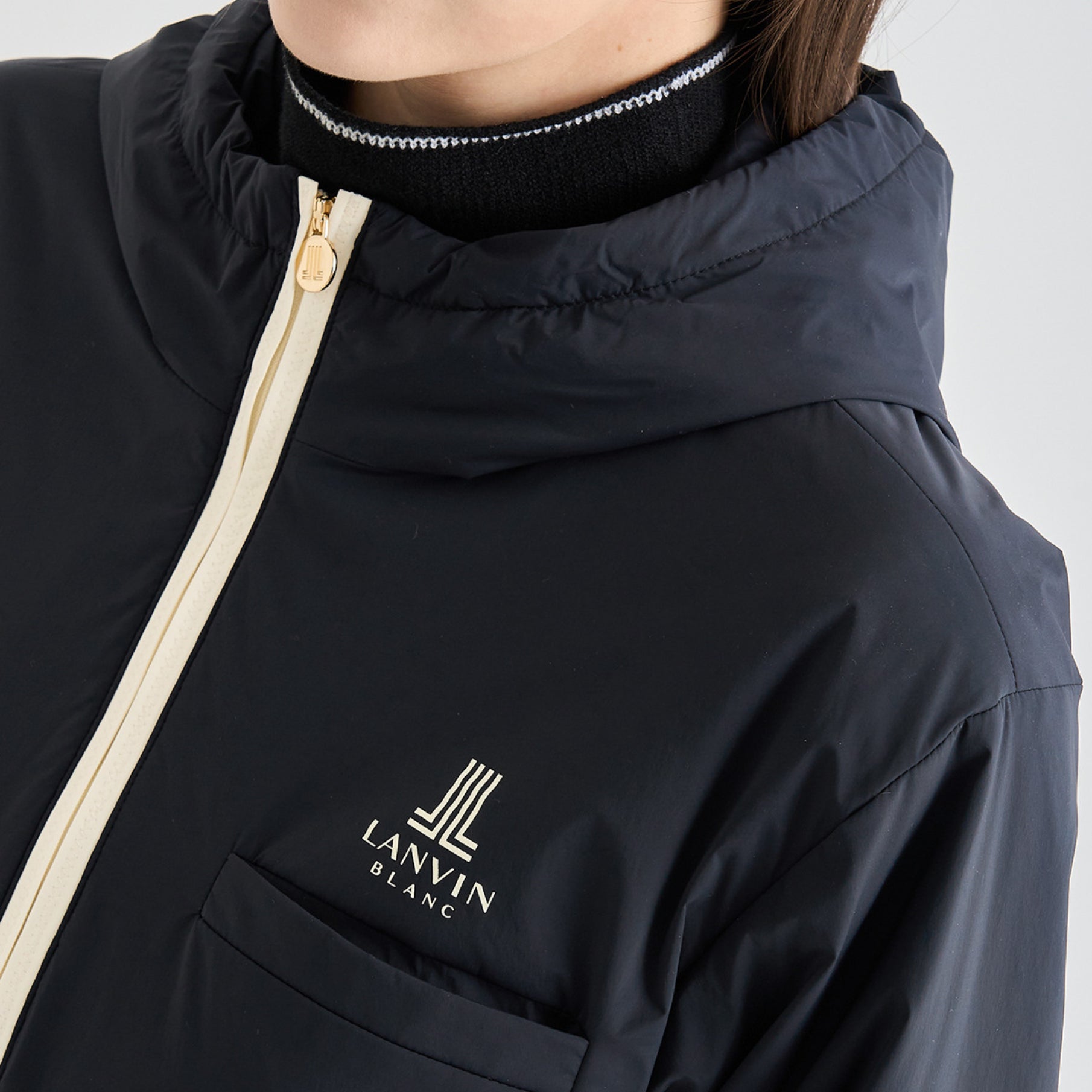 Women's Hooded Jumper - Black - Erthe Golf