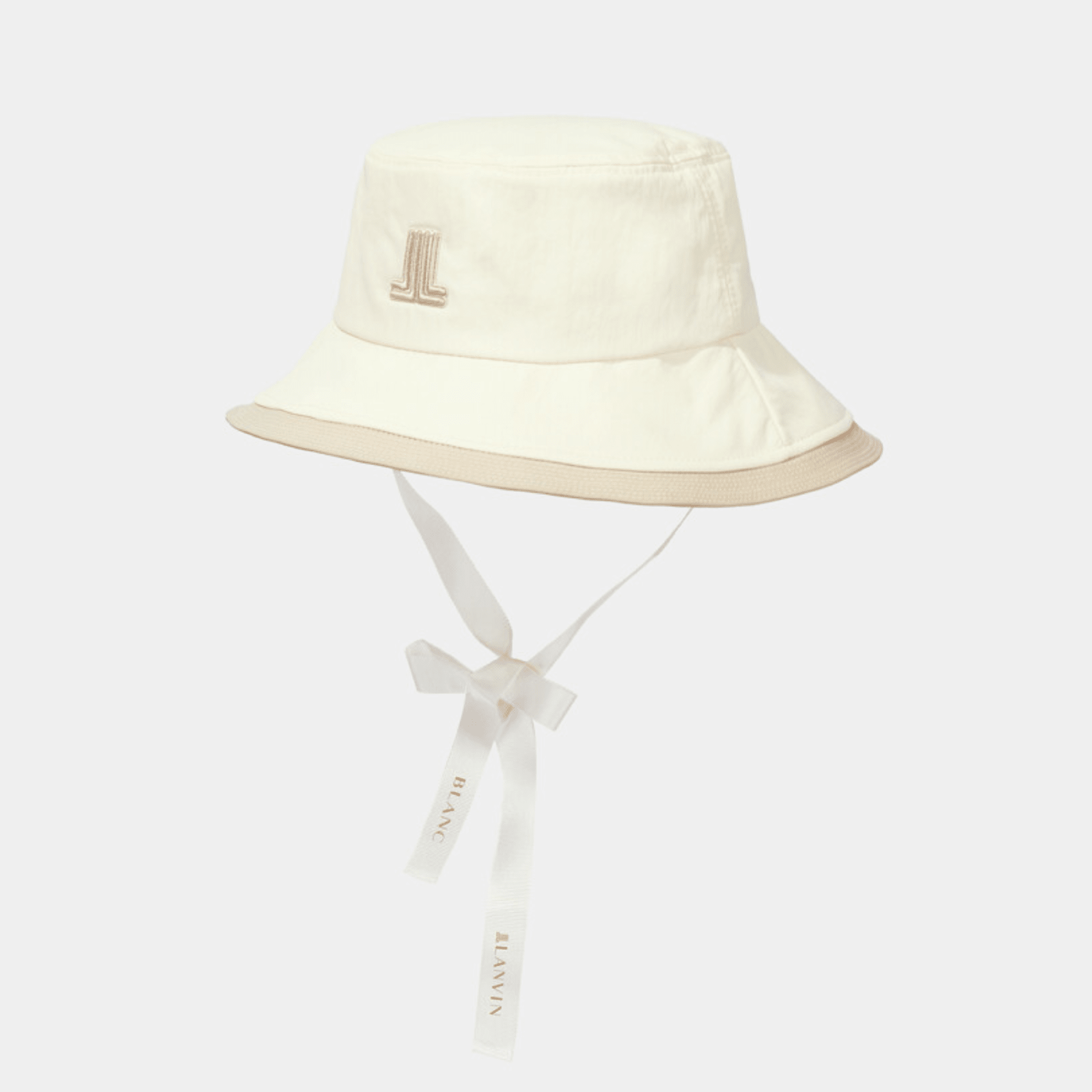 Tie - Strap Bucket Hat - Cream - Erthe Golf