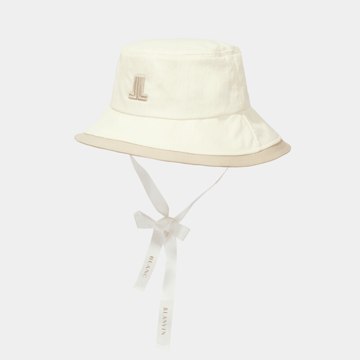 Tie - Strap Bucket Hat - Cream - Erthe Golf