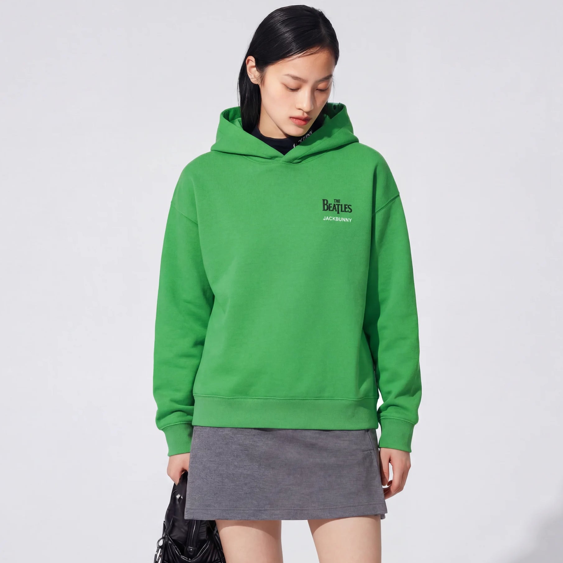 Women's Jack Bunny Beatles Hooded T-Shirt - Green - Erthe Golf