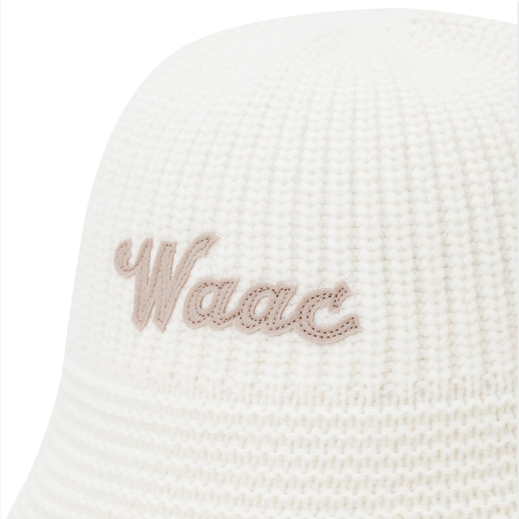Knit Bucket Hat - White - Erthe Golf