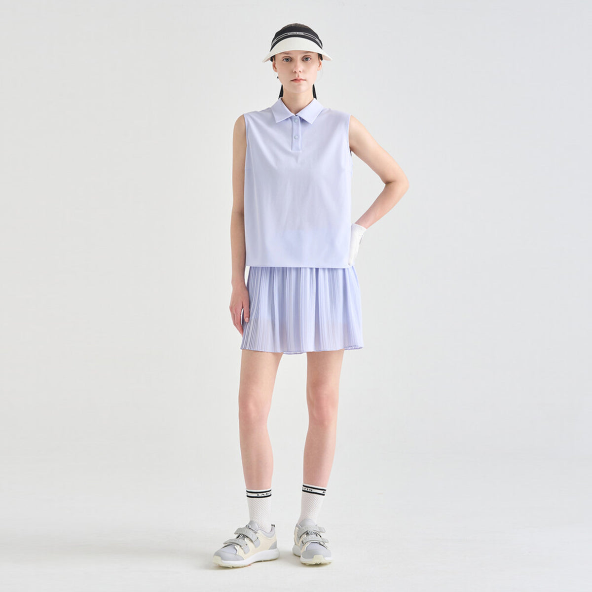 Women's Pleated Skirt - Light Blue - Erthe Golf