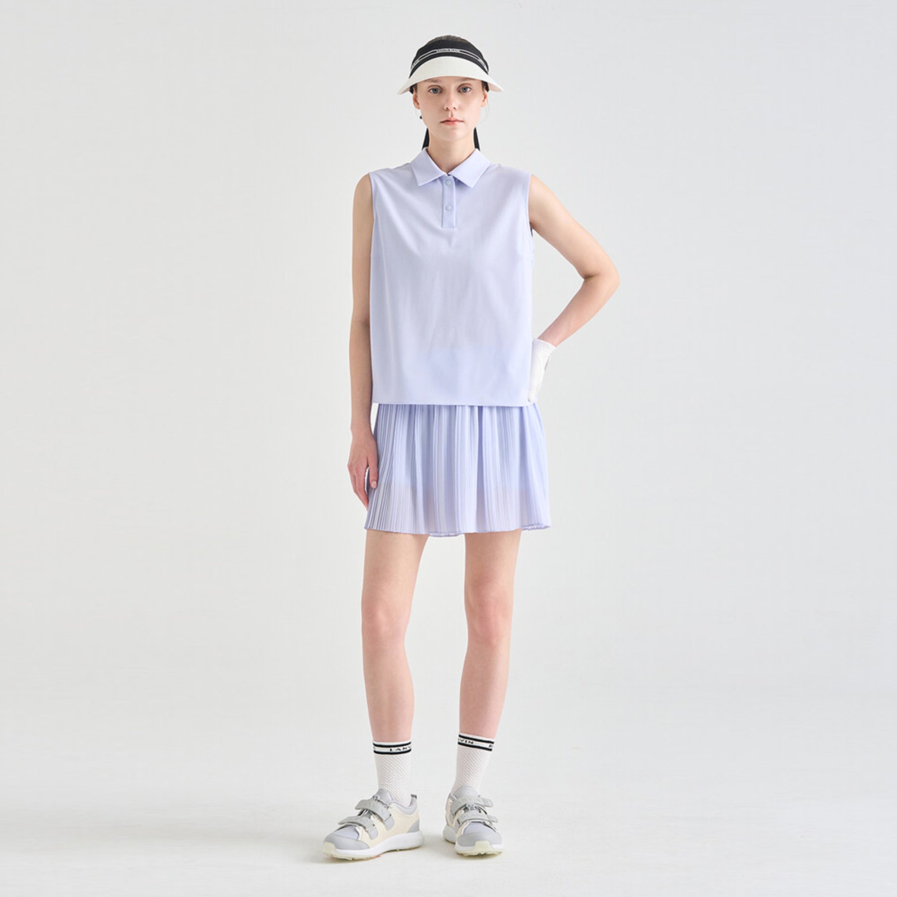 Women's Pleated Skirt - Light Blue - Erthe Golf