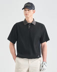 Men's Half Sleeve Top - Black - Erthe Golf