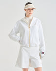 Women's Hooded Jumper - Off White - Erthe Golf