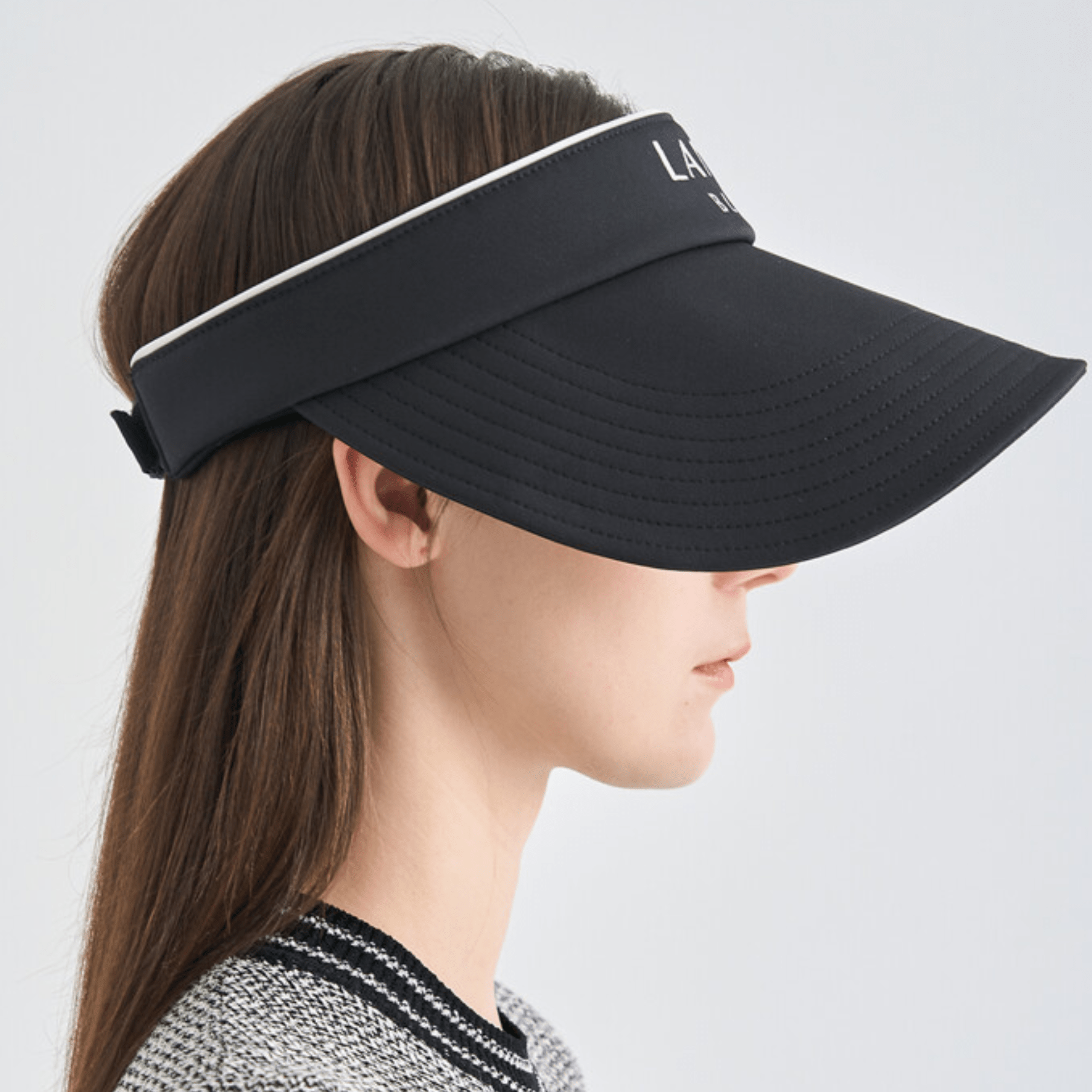 Wide - Brim Sun Visor - Black - Erthe Golf