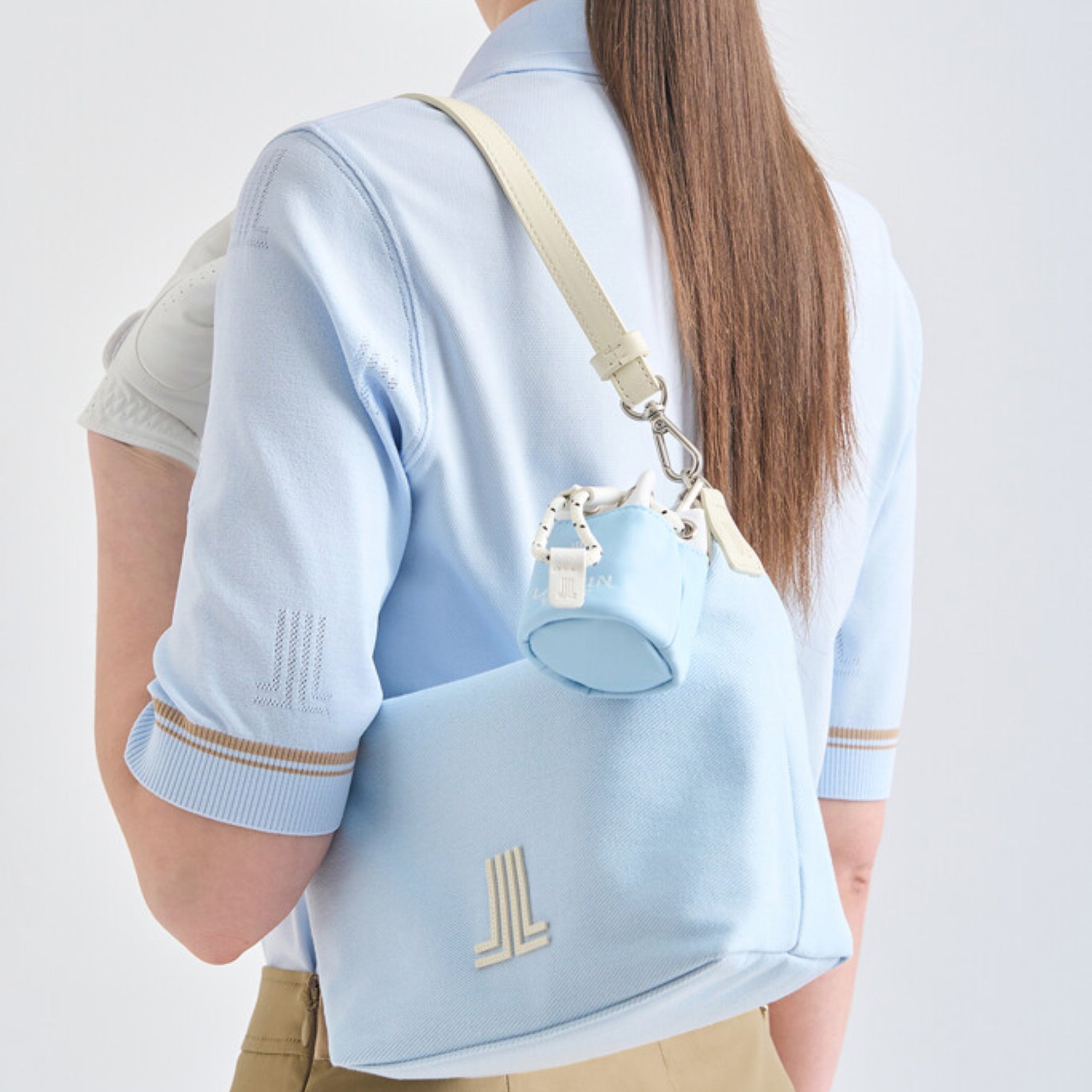 Color - Block Ball Pouch - Light Blue - Erthe Golf