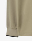Men's Ribbed Collar Polo - Beige - Erthe Golf