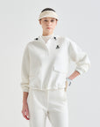 Women's Hooded Top - Off White - Erthe Golf