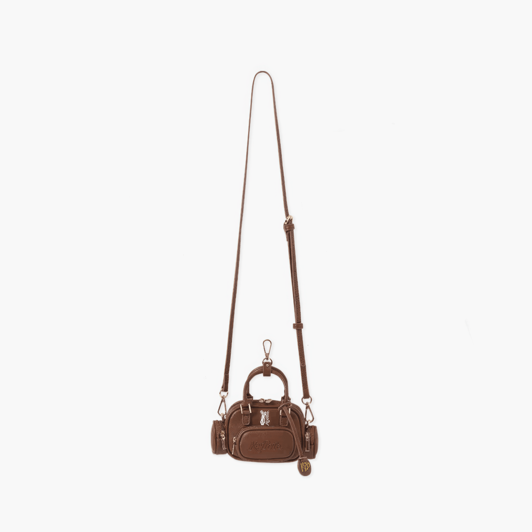 Women's Mini 3D Golf Bag Charm - Brown - Erthe Golf