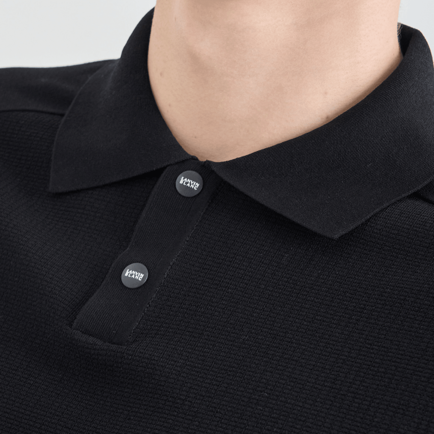 Men's Mesh Knit Polo - Black - Erthe Golf