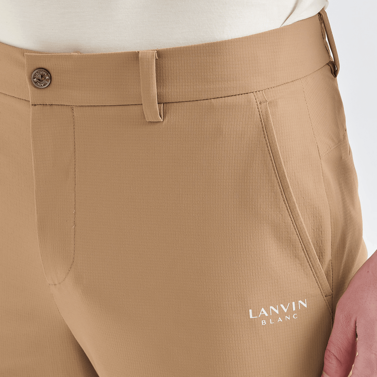 Men's Back Elastic Pants - Camel - Erthe Golf